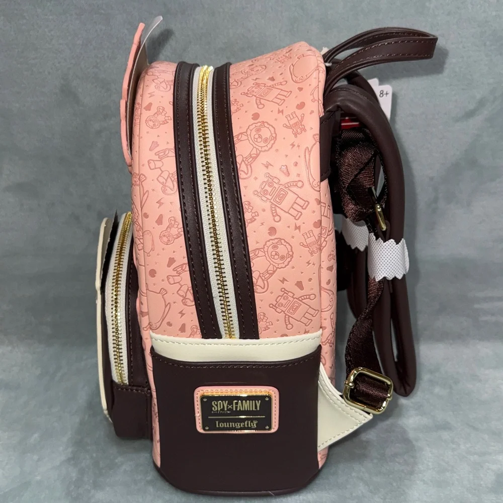 Loungefly Pink and Brown Anime Character Backpack
